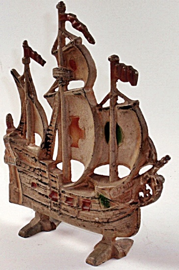 Cast Iron Sailing Ship TV Lamp