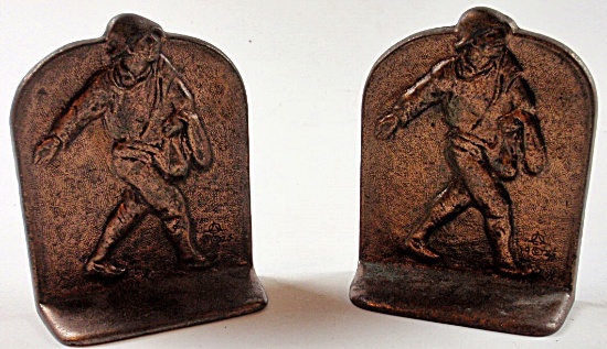 Pair of Johnny Appleseed Bookends