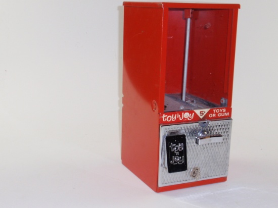 A Toy N Joy Coin-Operated 5 Cent Vendor
