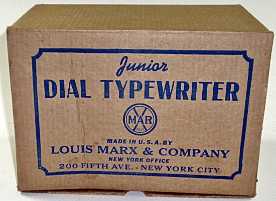 A Marx Junior Dial Typewriter