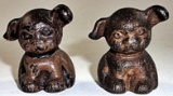 A Pair of Hubley Cast Iron Puppy Dog Figures
