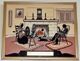 A Fine Advertising Thermometer Silhouette,