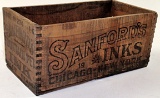 A Sanford's Ink Shipping Crate