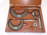 A Cased Set Of Lufkin Micrometers