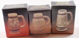 3 Vintage Avon Beer Mugs