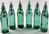 A 6 Pack of Glass Codd “Marble” Bottles,