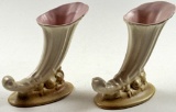 A Pair Of Rumrill Cornucopia Vases
