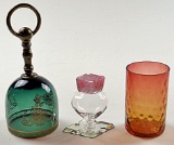 3 Pc Art Glass