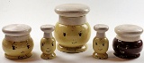 A 5pc Vintage Chef Pottery Kitchen Set