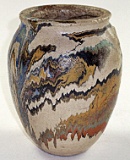 An Ozark Roadside Tourist Pottery Vase