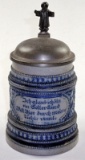 A 19th C. German Blue Gray Stein