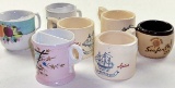 7 Vintage Shaving Mugs