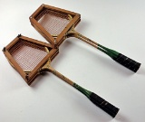 Set Of 4 Vintage Badminton Rackets