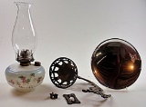 A Victorian Kerosene Bracket Lamp