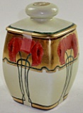 An Art Nouveau German Biscuit Jar