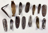 Lot of vintage metal gun butt plates (approx. Dozen)