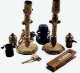 Pair Of Moe Bridges Dresser Lamps