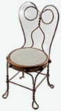 A Child's Bent Wire Ice Cream Parlor Chair