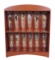 Elvis Presley Pilsner Glass Collection in orig wooden rack w/12 glasses, Elvis portrayed through ...