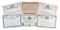 Stock Certificates (6), National Steel Corporation, 25,000 Shares, c.1995, WTC Air Freight, 100 S...