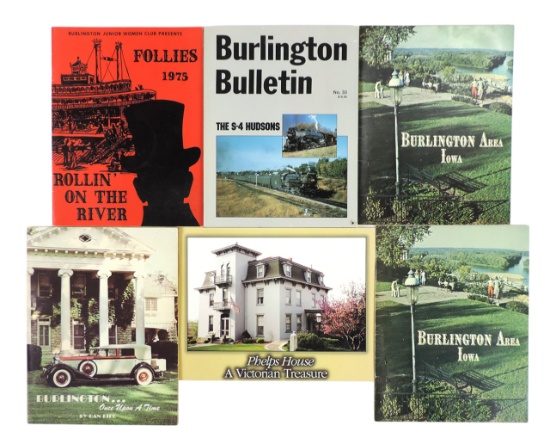 Burlington, Iowa Historical Collectibles (6), Phelps House A Victorian Treasure, Craftsman Press ...