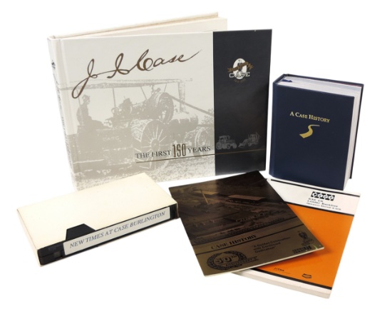 J.I. CASE Historical Books (5), J.I. Case, The First 150 Years, Designed by Renquist/Associates, ...