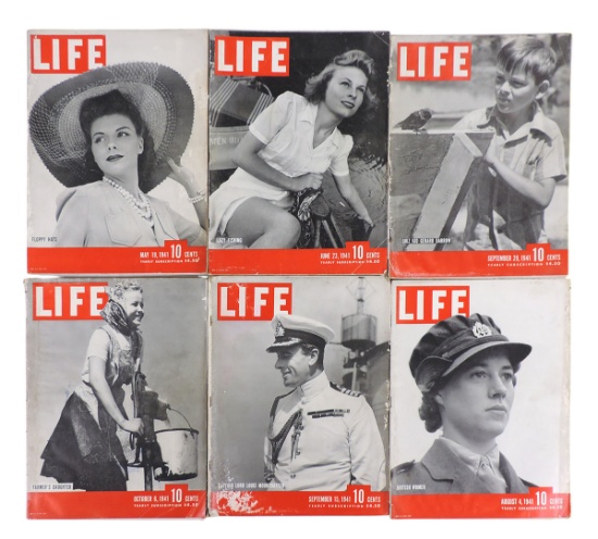 LIFE Magazines-1941 (12), Includes May 19/Floppy Hats, June 23/Lazy Fishing, June 16/British Sailor