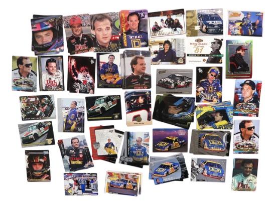 NASCAR Trading Cards, over 500 by Finishline, Upper Deck and others, Exc cond, 15 in. L.