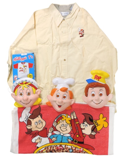 Rice Krispies Elves Snap/Crackle/Pop Collectibles (6), Kellogg's T/orig packaging, Size 3T, NOS, ...