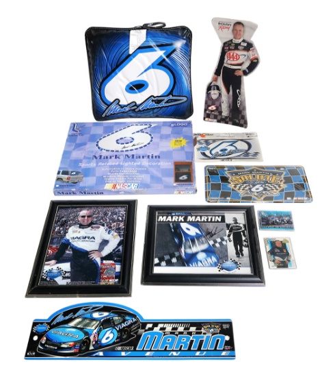 NASCAR (8), Mark Martin Cardboard Cutout, Mark Martin Street Sign, Mark Martin Officially License...