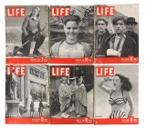 LIFE Magazines-1945 (11), Includes February19/Ski Clothes, March 19/Dutch Girl, May 7/The German ...