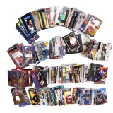 NASCAR Trading Cards, over 400 by Finishline, Upper Deck and others, Exc cond, box  L 12 in.