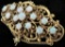 Antique Brooch / Pin marked 14K with (13) Opals. Approx 12.2 grams.