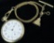 American Waltham Pocket Watch 17 Jewels movement # 19647222 (missing glass) with watch fob.