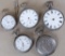 Watch Dealer Lot: (5) non-functioning misc unmarked Pocket Watches. See images!