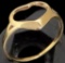 Heart Ring marked 14K. Approx 1.0 gram.