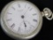 American Waltham Watch Co Pocket Watch 15 Jewels Model 1883 movement # 3672332. Train Motif on case