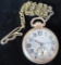 Illinois Bunn Special Motor Barrel Pocket Watch 21 Jewels movement # 5116555. With Watch Fob.