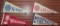 Lot of (40) Vintage Felt College Pennants includes Wake Forest, Iowa, Baylor, Ohio State, Tulane,
