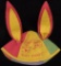 Vintage Bugs Bunny 1940's - What's Up Doc? Bugs Bunny Felt Color Panel Beanie Hat! Incredible condi