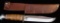 KA-BAR Marine Hunter Fixed Blade Knife Leather Handle & Sheath 02-1235.