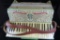 Very ornate antique R. Bednarz Accordian. Beautifully designed.