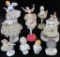 Lot of approx (11) vintage Porcelain Dolls.