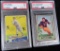 Lot of (6) PSA Certified Baseball & Football Cards includes Goudey, Topps, Bowman, Playball & Diamon