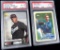 Lot of (6) PSA Certified Baseball Cards 1987-1994 includes (3) Puckett, Palmeiro, Brett, Jordan.