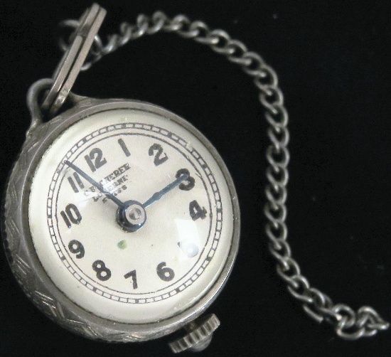 Early C. Bucherer Lucerne lapel watch - missing brooch / pin.