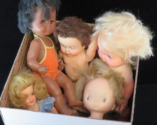 Lot of (8) vintage dolls includes Uneeda, Ideal ST-12, Cameo Cupie, Eugene, Hallmark, Mattel & more.