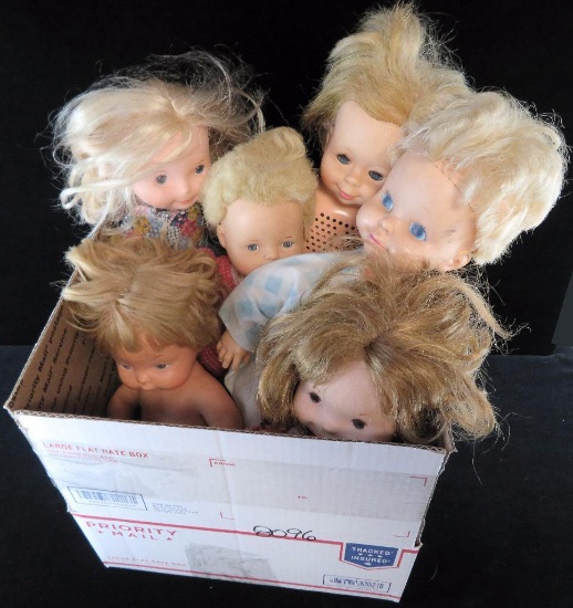 Lot of (7) vintage dolls includes Singing Chatty, Mattel, Fisher Price & more.