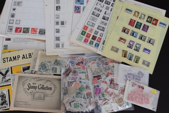 Stamps: Worldwide Tub of Stamps contains both mint and used.