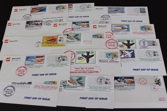 Stamps: Airmail First Day Covers from 1926-1989 and Special Flight Covers approx 121 items in all.